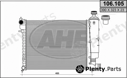 AHE 106.105 — Radiator, engine cooling