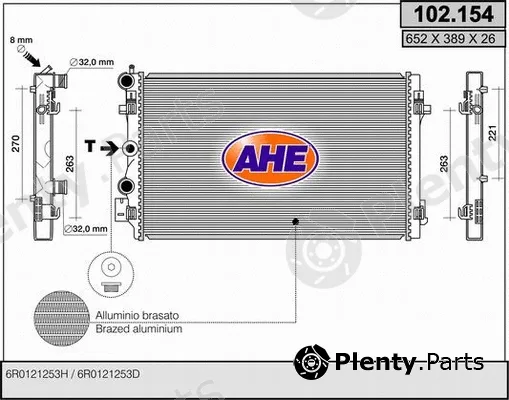 AHE 102.154 — Radiator, engine cooling