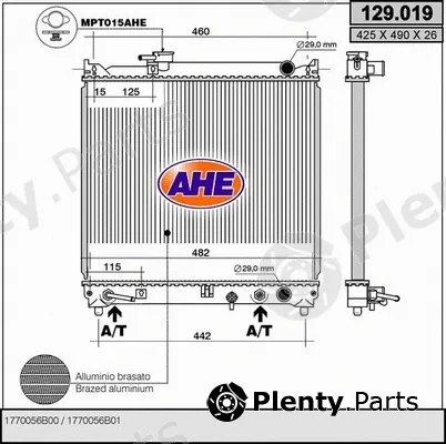 AHE 129.019 — Radiator, engine cooling