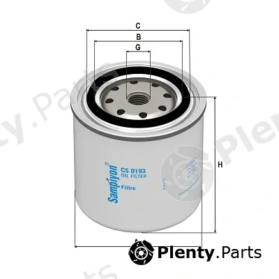 Sampiyon Filter CS0193 — Oil Filter