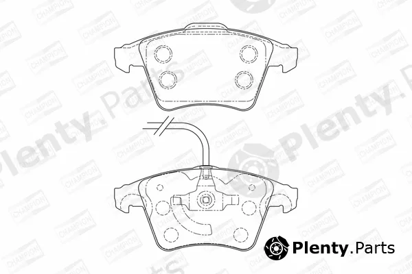Champion 573159CH — Brake Pad Set, disc brake