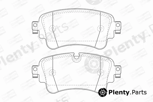 Champion 573629CH — Brake Pad Set, disc brake