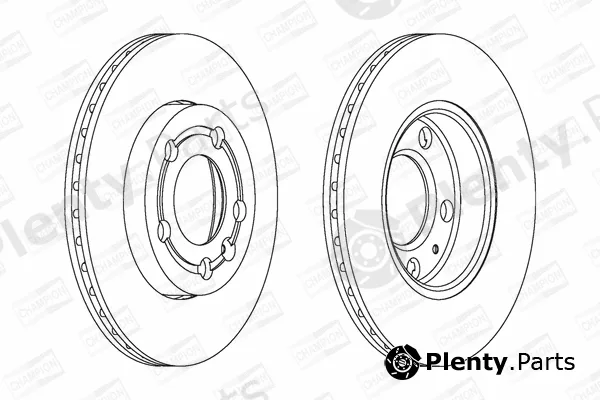 Champion 562307CH — Brake Disc