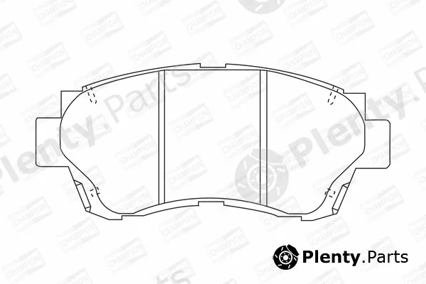 Champion 572392CH — Brake Pad Set, disc brake