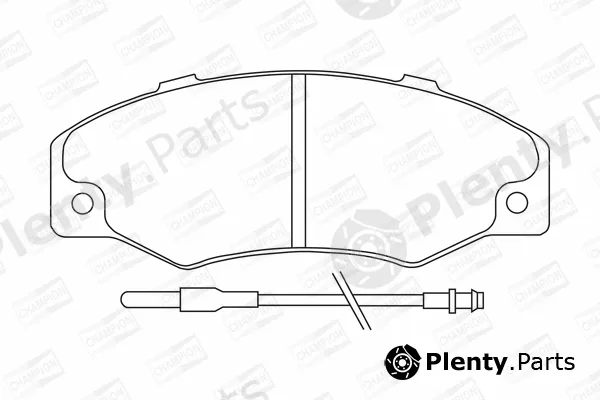 Champion 571339CH — Brake Pad Set, disc brake