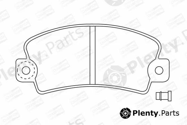 Champion 571224CH — Brake Pad Set, disc brake