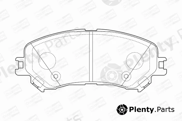 Champion 573673CH — Brake Pad Set, disc brake