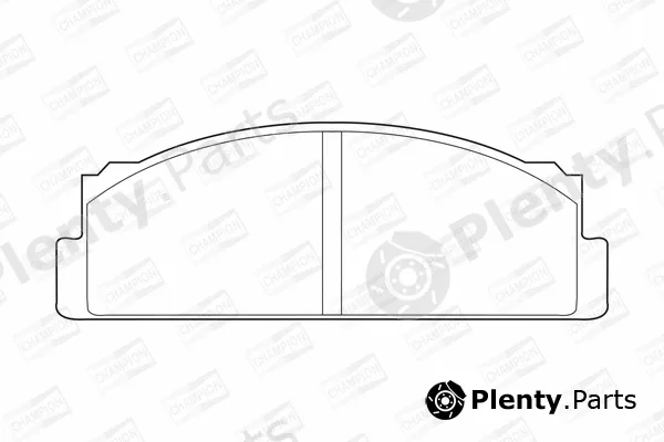 Champion 571463CH — Brake Pad Set, disc brake