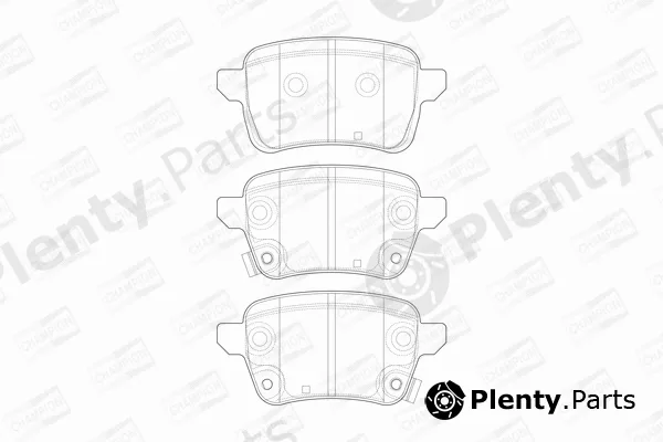 Champion 573689CH — Brake Pad Set, disc brake