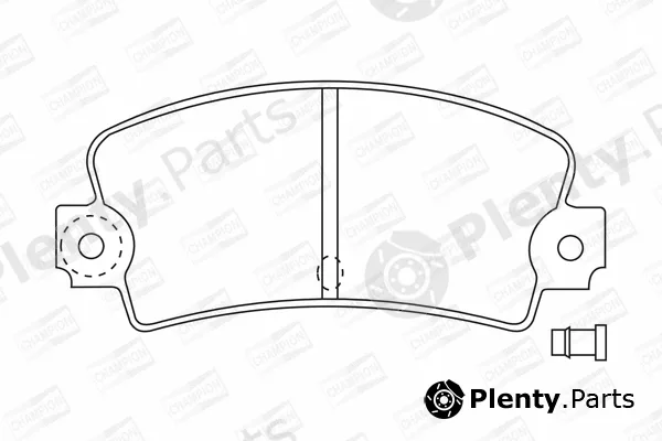 Champion 571243CH — Brake Pad Set, disc brake