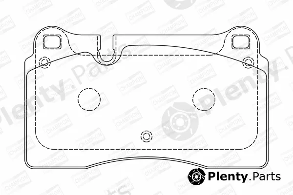 Champion 573296CH — Brake Pad Set, disc brake
