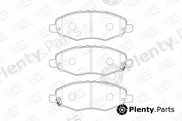 Champion 572641CH — Brake Pad Set, disc brake