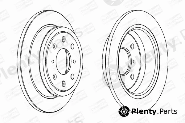 Champion 561383CH — Brake Disc