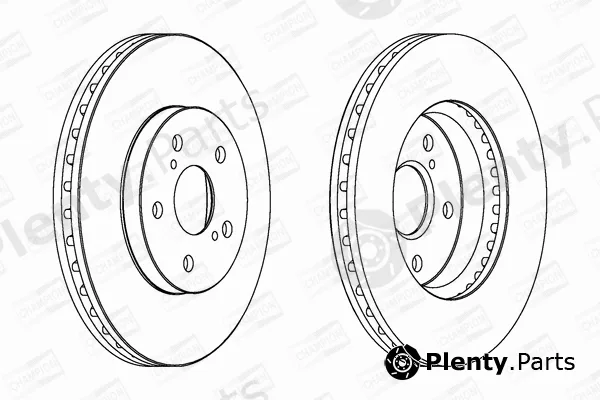 Champion 563047CH — Brake Disc