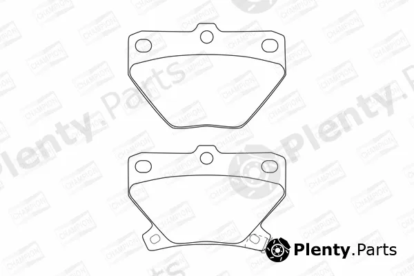 Champion 572450CH — Brake Pad Set, disc brake