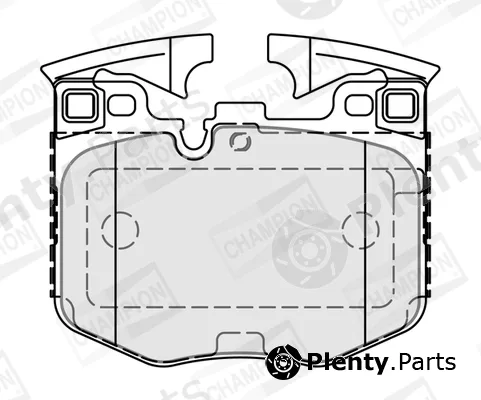 Champion 573877CH — Brake Pad Set, disc brake