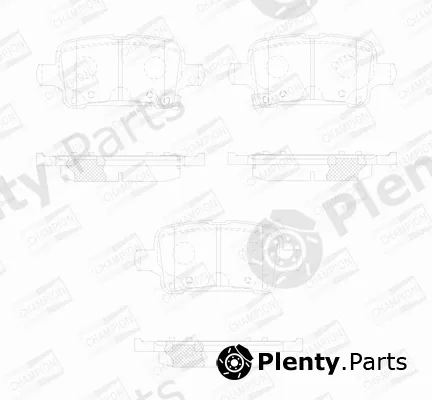 Champion 573706CH — Brake Pad Set, disc brake