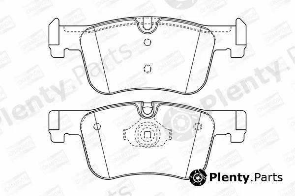 Champion 573419CH — Brake Pad Set, disc brake