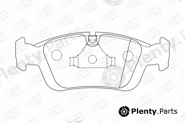 Champion 571959CH — Brake Pad Set, disc brake