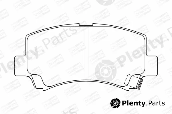 Champion 572589CH — Brake Pad Set, disc brake