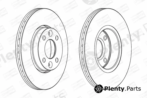 Champion 562268CH — Brake Disc