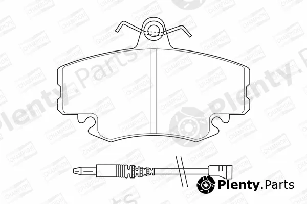 Champion 571526CH — Brake Pad Set, disc brake