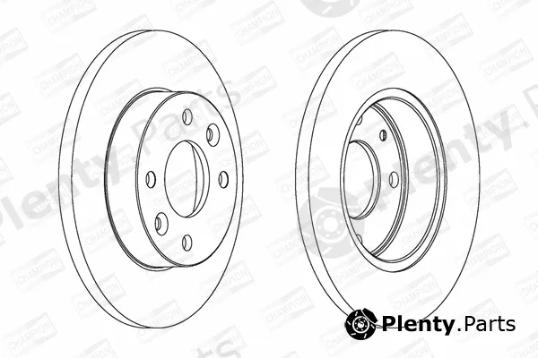 Champion 561235CH — Brake Disc