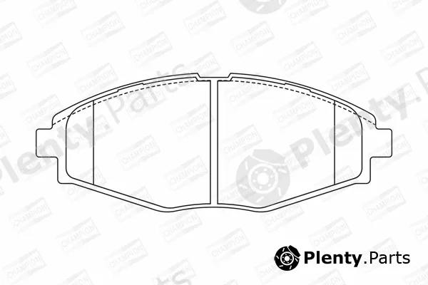 Champion 572402CH — Brake Pad Set, disc brake