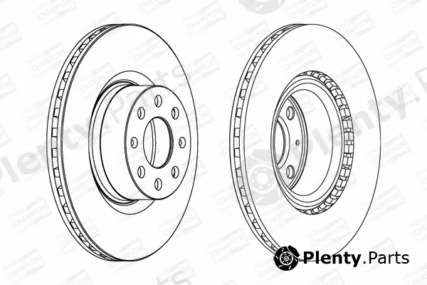 Champion 562297CH — Brake Disc