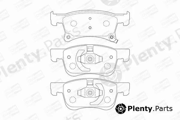 Champion 573657CH — Brake Pad Set, disc brake