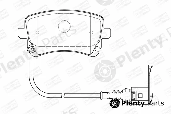 Champion 573220CH — Brake Pad Set, disc brake