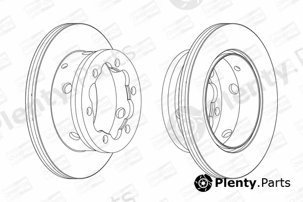 Champion 567810CH — Brake Disc