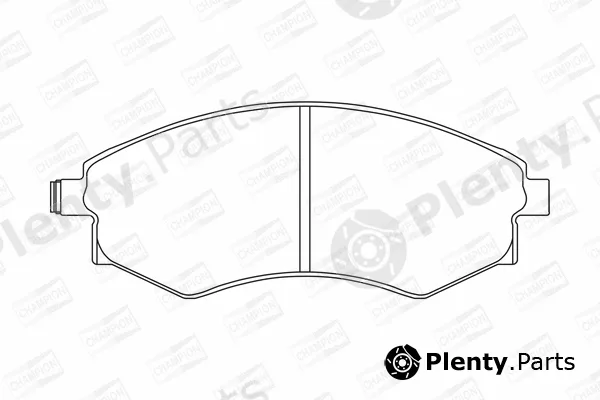 Champion 572614CH — Brake Pad Set, disc brake