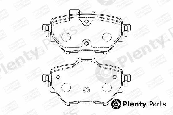 Champion 573605CH — Brake Pad Set, disc brake