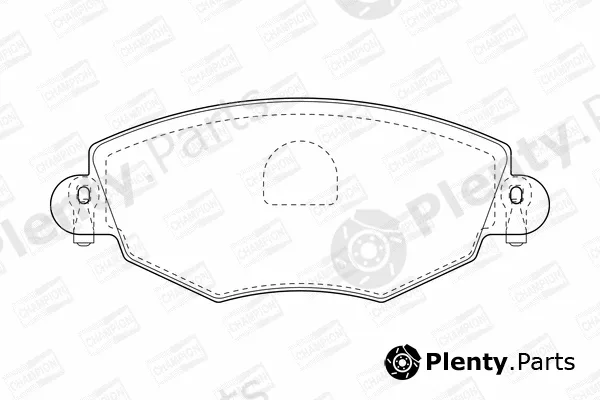 Champion 573013CH — Brake Pad Set, disc brake