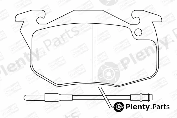Champion 571332CH — Brake Pad Set, disc brake