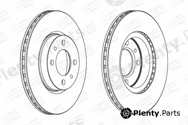 Champion 561861CH — Brake Disc
