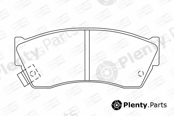 Champion 572179CH — Brake Pad Set, disc brake