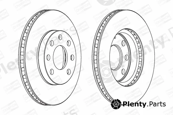 Champion 561248CH — Brake Disc