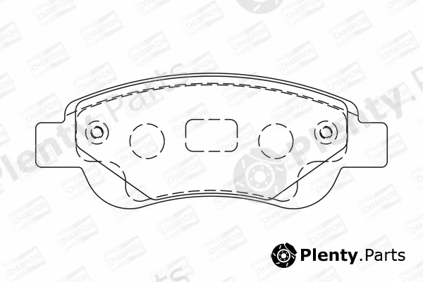 Champion 573135CH — Brake Pad Set, disc brake