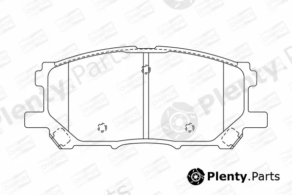 Champion 572562CH — Brake Pad Set, disc brake