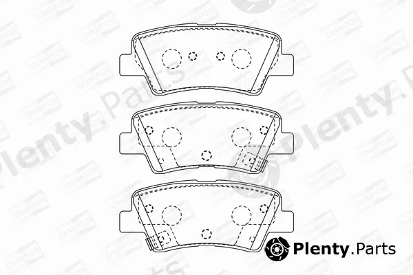 Champion 573369CH — Brake Pad Set, disc brake