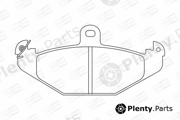 Champion 571425CH — Brake Pad Set, disc brake