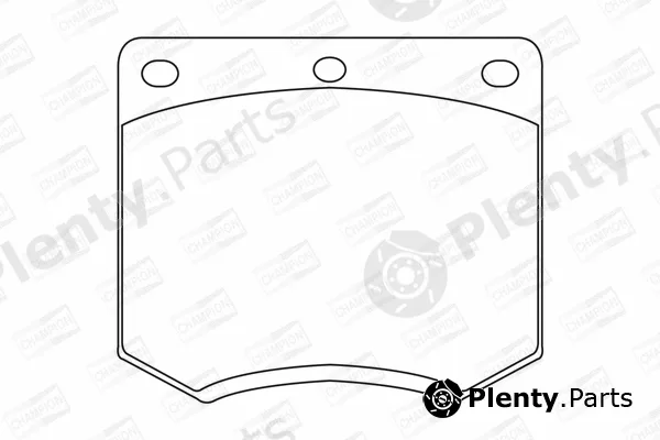 Champion 571247CH — Brake Pad Set, disc brake