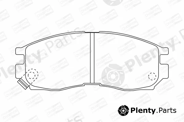 Champion 572381CH — Brake Pad Set, disc brake