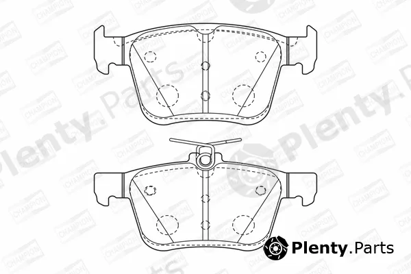 Champion 573409CH — Brake Pad Set, disc brake