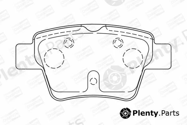 Champion 573235CH — Brake Pad Set, disc brake