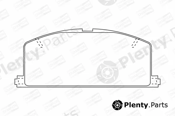 Champion 572255CH — Brake Pad Set, disc brake
