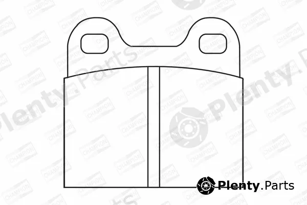Champion 571205CH — Brake Pad Set, disc brake