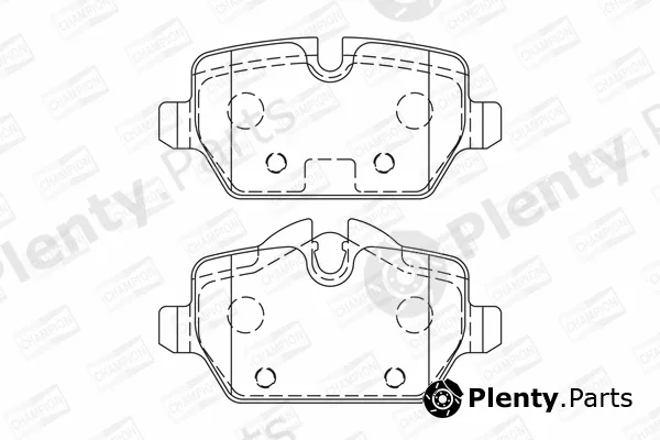 Champion 573755CH — Brake Pad Set, disc brake